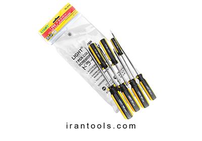 پیچ گوشتی 7 عددی زرد و مشکی EL-970