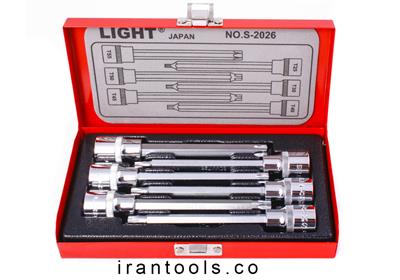 جعبه بکس بلند ستاره ای 6 پارچه 1/2 درایو S-2026