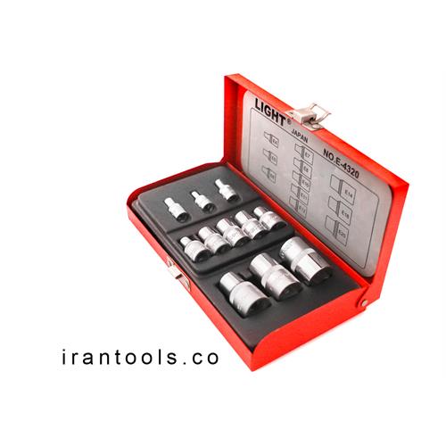 جعبه بکس 11 پارچه 1/4-3/8-1/2 درایو E 4320