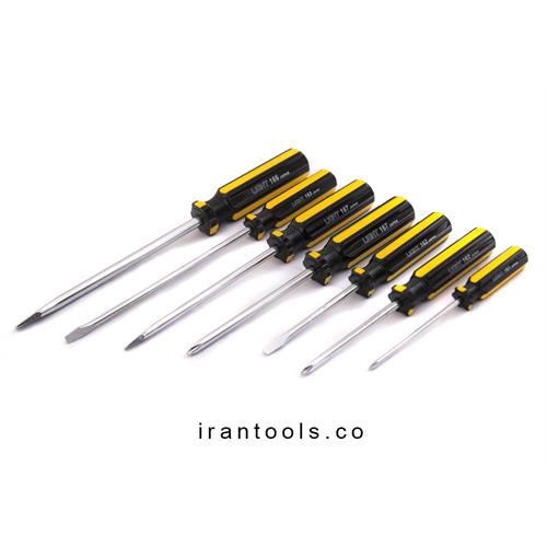 پیچ گوشتی زرد و مشکی تکی لایت