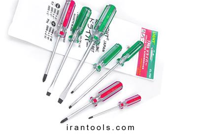 پیچ گوشتی دسته شیشه ای 7 عددی لایت CL-700