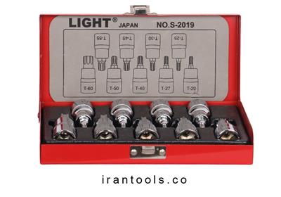 جعبه بکس ستاره ای لایت 9 پارچه 1/2 اینچS-2019