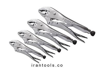 انبر قفلی فک منحنی و سیم بر  لایت در چهار سایز مختلف