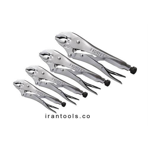 انبر قفلی فک منحنی و سیم بر  لایت در چهار سایز مختلف