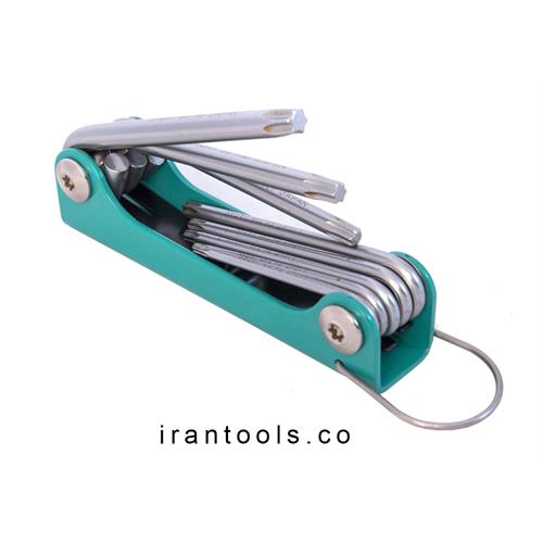 آلن چاقویی ستاره ای 8 عددی بدون سوراخ TX-3308