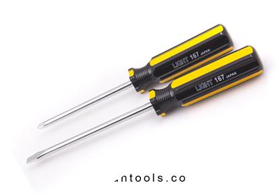 پیچ گوشتی زرد و مشکی تکی لایت