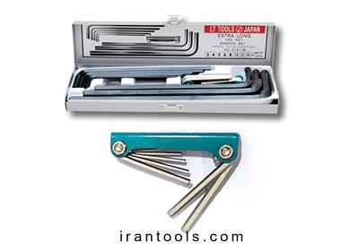 آلن جعبه ای 8 پارچه بلند لایت بهمراه آلن چاقویی 7عددی KDH-15M-2