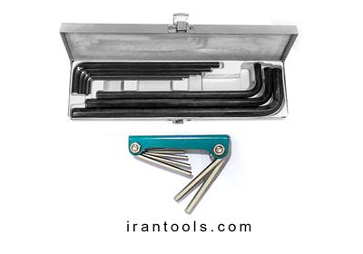 آچار آلن جعبه ای ستاره ای 8 عددی لایت به همراه آلن چاقویی  KDH 17M-2